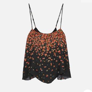Free People Floral Intimates Cami Tank Top